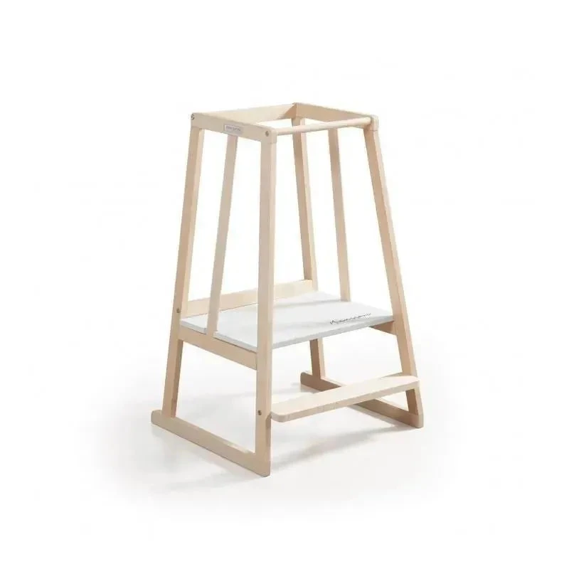 Micuna Little Helper Learning Tower Natural/White 3 Micuna Little Helper Learning Tower Natural/White