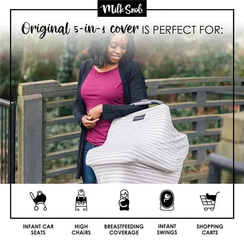 Milk Snob - Original 5-in-1 Cover Heather Stripe 6 Milk Snob - Original 5-in-1 Cover Heather Stripe - Image 4