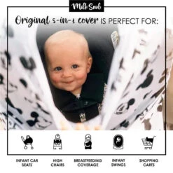 Milk Snob - Original Disney 5-in-1 Cover Mickey Mouse Sketch -Macro Baby Store milk snob original disney 5 in 1 cover mickey mouse sketch image 4