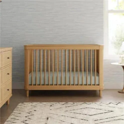 Million Dollar Baby - Namsake Marin With Cane 3-in-1 Convertible Crib, Honey | Honey Cane -Macro Baby Store million dollar baby namsake marin with cane 3 in 1 convertible crib honey honey cane image 11
