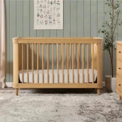 Million Dollar Baby - Namsake Marin With Cane 3-in-1 Convertible Crib, Honey | Honey Cane -Macro Baby Store million dollar baby namsake marin with cane 3 in 1 convertible crib honey honey cane image 13