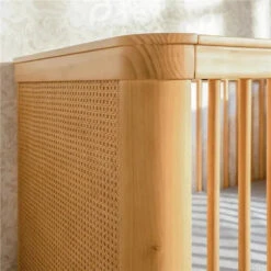 Million Dollar Baby - Namsake Marin With Cane 3-in-1 Convertible Crib, Honey | Honey Cane -Macro Baby Store million dollar baby namsake marin with cane 3 in 1 convertible crib honey honey cane image 8