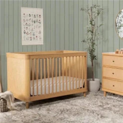 Million Dollar Baby - Namsake Marin With Cane 3-in-1 Convertible Crib, Honey | Honey Cane -Macro Baby Store million dollar baby namsake marin with cane 3 in 1 convertible crib honey honey cane image 9