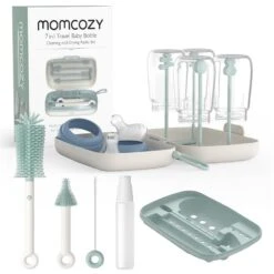 Momcozy - 7-in-1 Baby Bottle Brush Set With Silicone Brush