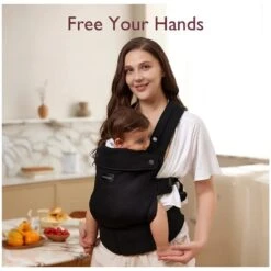 Momcozy - Baby Carrier Newborn To Toddler, Black 18 Momcozy - Baby Carrier Newborn To Toddler, Black -Macro Baby Store momcozy baby carrier newborn to toddler black image 8