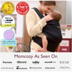 Momcozy - Baby Carrier Newborn To Toddler, Black 19 Momcozy - Baby Carrier Newborn To Toddler, Black -Macro Baby Store momcozy baby carrier newborn to toddler black image 9