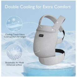 Momcozy - Baby Carrier Newborn To Toddler, Mesh Grey 12 Momcozy - Baby Carrier Newborn To Toddler, Mesh Grey -Macro Baby Store momcozy baby carrier newborn to toddler mesh grey image 4