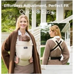 Momcozy - Baby Carrier With Natural Cotton Linen, Light Amber 14 Momcozy - Baby Carrier With Natural Cotton Linen, Light Amber -Macro Baby Store momcozy baby carrier with natural cotton linen light amber image 6