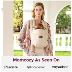Momcozy - Baby Carrier With Natural Cotton Linen, Light Amber 15 Momcozy - Baby Carrier With Natural Cotton Linen, Light Amber -Macro Baby Store momcozy baby carrier with natural cotton linen light amber image 7