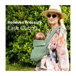 Momcozy - Baby Carrier With Natural Cotton Linen, Sage Green 11 Momcozy - Baby Carrier With Natural Cotton Linen, Sage Green -Macro Baby Store momcozy baby carrier with natural cotton linen sage green image 5