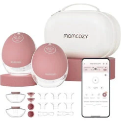 Momcozy - Double Breast Pump Hands Free Mobile Flow M9