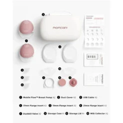 Momcozy - Double Breast Pump Hands Free Mobile Flow M9 23 Momcozy - Double Breast Pump Hands Free Mobile Flow M9 -Macro Baby Store momcozy double breast pump hands free mobile flow m9 image 10