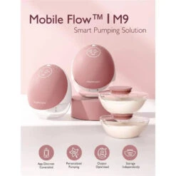 Momcozy - Double Breast Pump Hands Free Mobile Flow M9 17 Momcozy - Double Breast Pump Hands Free Mobile Flow M9 -Macro Baby Store momcozy double breast pump hands free mobile flow m9 image 4