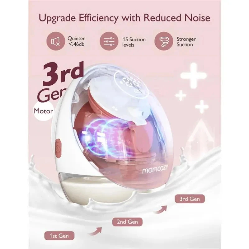 Momcozy - Double Breast Pump Hands Free Mobile Flow M9 9 Momcozy - Double Breast Pump Hands Free Mobile Flow M9 - Image 7
