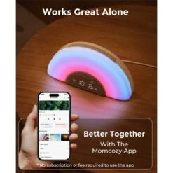 Momcozy - Dreamsync Smart Baby Sound Machine, Rainbow Light & App Control 16 Momcozy - Dreamsync Smart Baby Sound Machine, Rainbow Light & App Control -Macro Baby Store momcozy dreamsync smart baby sound machine rainbow light app control image 5