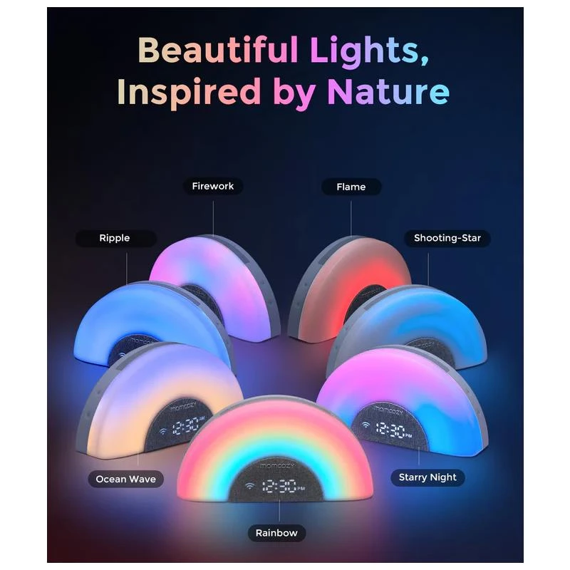 Momcozy - Dreamsync Smart Baby Sound Machine, Rainbow Light & App Control 11 Momcozy - Dreamsync Smart Baby Sound Machine, Rainbow Light & App Control - Image 9