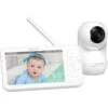 Momcozy - Video Baby Monitor, 5.5” 1080P Full HD Baby Monitor With Camera No WiFi