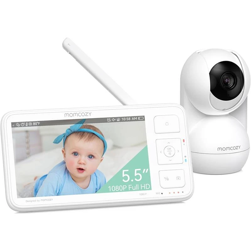 Momcozy - Video Baby Monitor, 5.5” 1080P Full HD Baby Monitor With Camera No WiFi 3 Momcozy - Video Baby Monitor, 5.5” 1080P Full HD Baby Monitor With Camera No WiFi