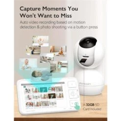 Momcozy - Video Baby Monitor, 5.5” 1080P Full HD Baby Monitor With Camera No WiFi 13 Momcozy - Video Baby Monitor, 5.5” 1080P Full HD Baby Monitor With Camera No WiFi -Macro Baby Store momcozy video baby monitor 5 5 1080p full hd baby monitor with camera no wifi image 3
