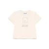 Moschino Baby - Unisex Short Sleeve Toned Tee With Bear Print, Beige -Macro Baby Store moschino baby unisex short sleeve toned tee with bear print beige image 1