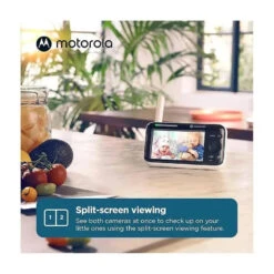 Motorola - 2 Camaras Baby Monitor PIP1500 Video Baby Monitor -Macro Baby Store motorola 5 vga manual pan tilt video baby monitor 2 camera pack image 6