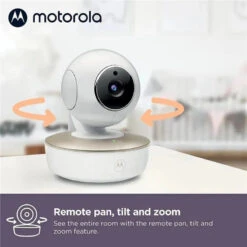 Motorola - 2 Cameras Wifi Baby Monitor With Crib Mount -Macro Baby Store motorola baby monitor vm855 2 indoor 2 camera video image 4