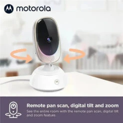 Motorola - Baby Monitor VM85 Indoor WiFi Video With Camera & Mood Light 9 Motorola - Baby Monitor VM85 Indoor WiFi Video With Camera & Mood Light -Macro Baby Store motorola connect 5 connected motorized pan 720p video baby monitor image 3