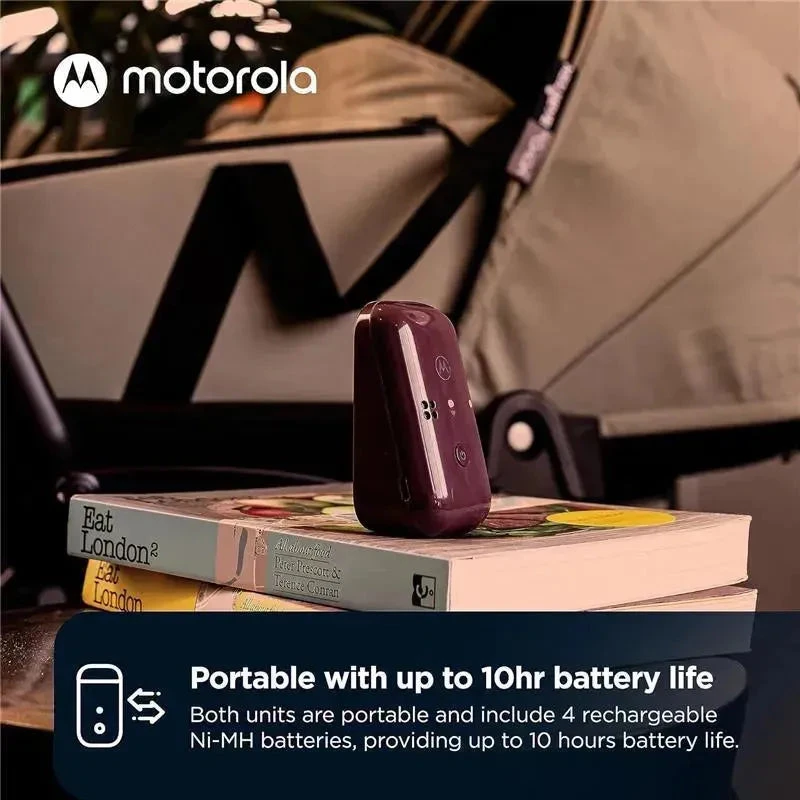 Motorola - Audio-Only Portable Baby Monitor With Rechargeable Batteries 7 Motorola - Audio-Only Portable Baby Monitor With Rechargeable Batteries - Image 5