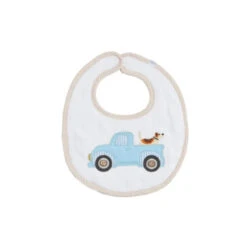 Mud Pie - Baby Boy Blue Truck Bib