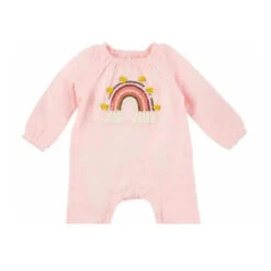 Mud Pie - Baby Girl Applique Bodysuit, Rainbow