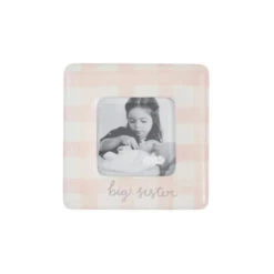 Mud Pie - Baby Girl Gingham Big Sis Frame