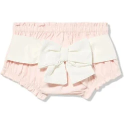Mud Pie - Baby Girls Diaper Covers Bow, Pink 6 Mud Pie - Baby Girls Diaper Covers Bow, Pink -Macro Baby Store mud pie baby girls diaper covers bow pink image 2