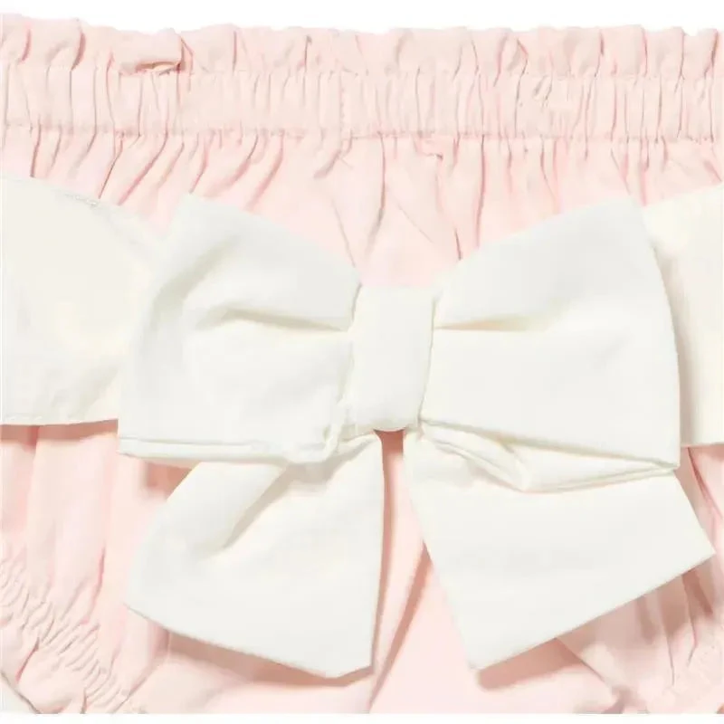 Mud Pie - Baby Girls Diaper Covers Bow, Pink 5 Mud Pie - Baby Girls Diaper Covers Bow, Pink - Image 3