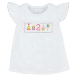 Mud Pie - Birthday Girl Smocked Two Tunic 2T