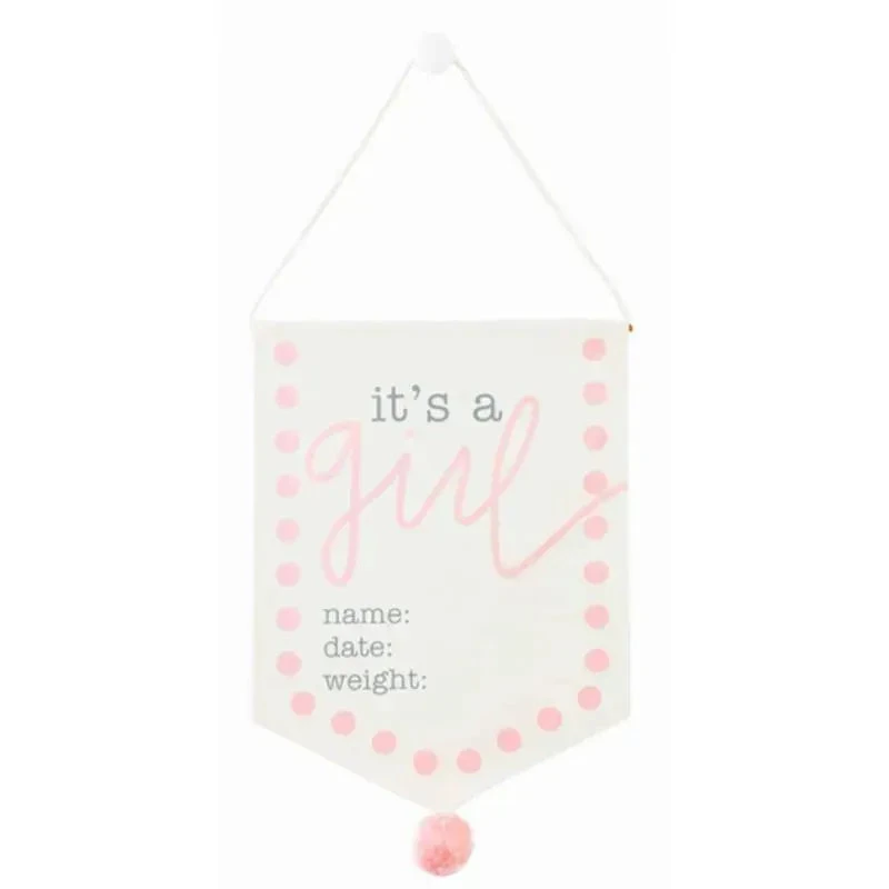 Mud Pie - It's A Girl New Baby Sign 3 Mud Pie - It's A Girl New Baby Sign