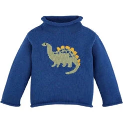 Mud Pie - Kids Children Dino Rollneck Sweater, 4T-5T