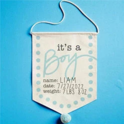 Mud Pie - New Baby Announcement Sign, Boy 18 1/2 X 11 -Macro Baby Store mud pie new baby announcement sign boy 18 1 2 x 11 image 3