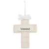 Mud Pie - Pink Ceramic Keepsake Cross -Macro Baby Store mud pie pink ceramic keepsake cross image 1