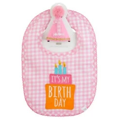 Mud Pie - Pink Gingham Cake Smash Set