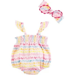 Mud Pie - Rainbow Ric-Rac Bubble & Headband Set