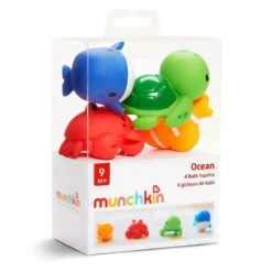 Munchkin - 4Pk Ocean Squirts Baby Bath Toy -Macro Baby Store munchkin 4pk ocean squirts baby bath toy image 7