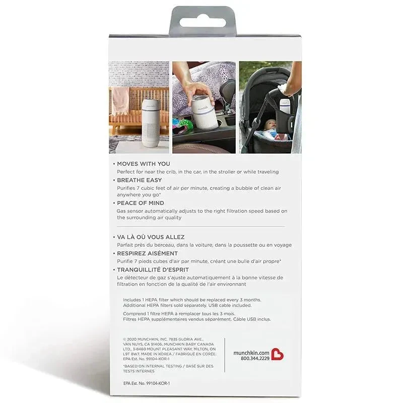 Munchkin Air Purifier, Portable Air Purifier HEPA Filtration System 5 Munchkin Air Purifier, Portable Air Purifier HEPA Filtration System - Image 3