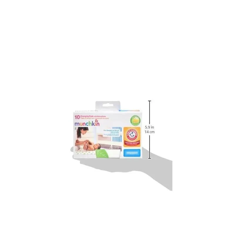 Munchkin Arm & Hammer Disposable Changing Pads, 10-Pack 6 Munchkin Arm & Hammer Disposable Changing Pads, 10-Pack - Image 4
