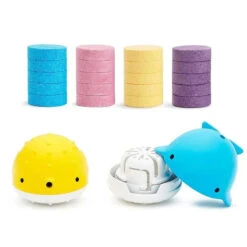 Munchkin - Color Buddies Bath Bombs & 2 Toy Dispenser Set