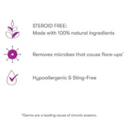 Munchkin - HYP03 No Rub Eczema Spray With Hypochlorous, Award Winning 100% Natural, Steroid Free, 600 Sprays 12 Munchkin - HYP03 No Rub Eczema Spray With Hypochlorous, Award Winning 100% Natural, Steroid Free, 600 Sprays -Macro Baby Store munchkin hyp03 no rub eczema spray with hypochlorous award winning 100 natural steroid free 600 sprays image 3