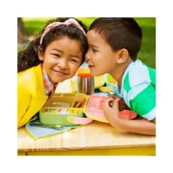 Munchkin - Lunch Bento Box With Stainless Steel Utensils (Yellow & Pink) 12 Munchkin - Lunch Bento Box With Stainless Steel Utensils (Yellow & Pink) -Macro Baby Store munchkin lunch bento box with stainless steel utensils yellow pink image 7