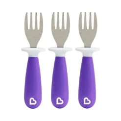 Munchkin - Raise 3Pk Toddler Forks, Purple