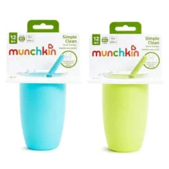 Munchkin - Simple Clean Toddler Sippy Cup Tumbler With Easy Clean Straw, 10 Ounce, Blue 10 Munchkin - Simple Clean Toddler Sippy Cup Tumbler With Easy Clean Straw, 10 Ounce, Blue -Macro Baby Store munchkin simple clean toddler sippy cup tumbler with easy clean straw 10 ounce blue image 4
