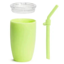 Munchkin - Simple Clean Toddler Sippy Cup Tumbler With Easy Clean Straw, 10 Ounce, Green
