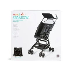Munchkin Sparrow Ultra Compact Stroller - Black -Macro Baby Store munchkin sparrow ultra compact stroller black image 15